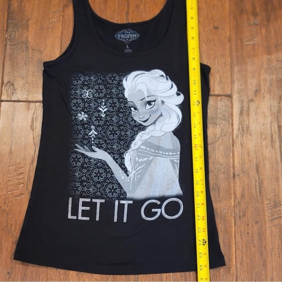 Frozen Black Tank Top with Elsa Graphic - Picture 6 of 11